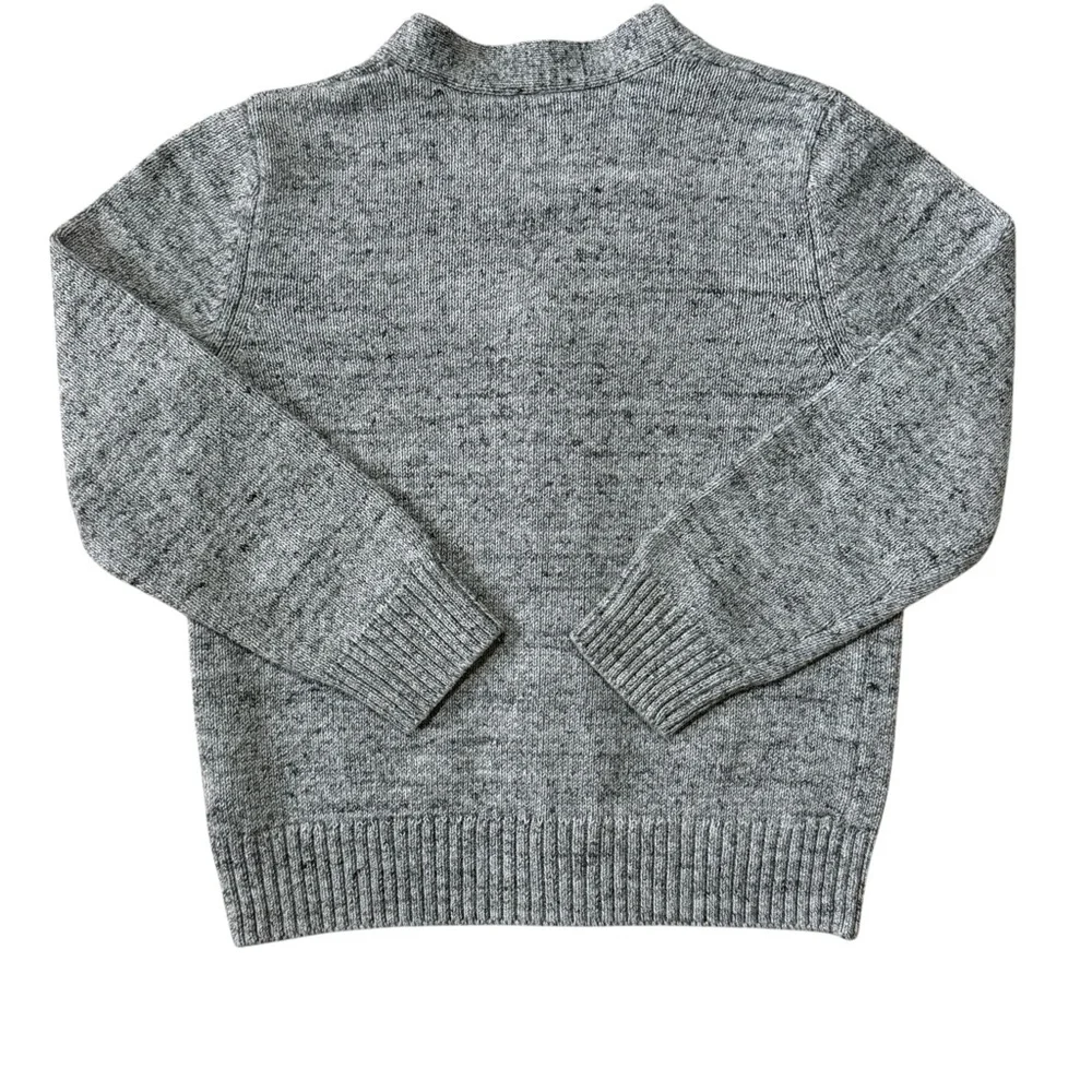 GAP Light Gray Heather Toddler Kids Button-Up Cardigan Sweater